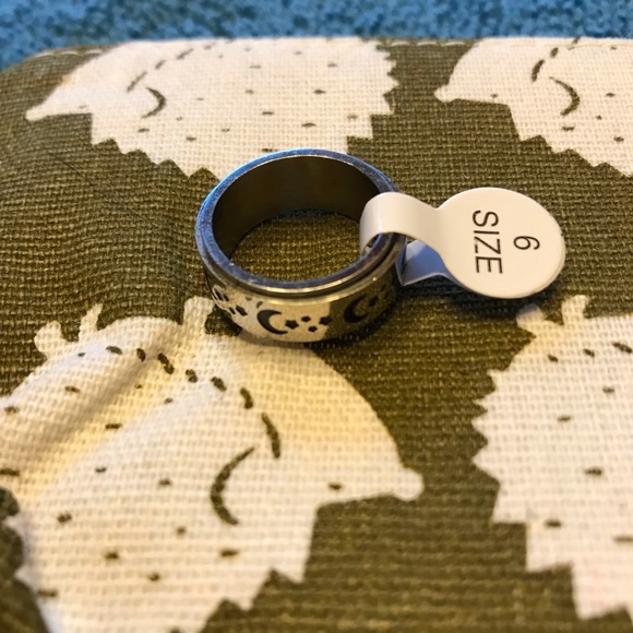 BOGO 😻POUCH WITH Anxiety Relief Spinning Sterling Silver Ring - Picture 5 of 6